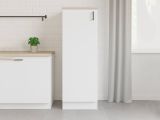 Mobile verticale 60x148h cm bianco e rovere - Aveny