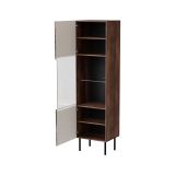 Mobile vetrina 50x40x187h cm noce - Triulzi
