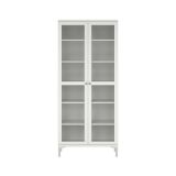 Mobile vetrina luminoso 2 ante 88x36x202h cm bianco - Wutip
