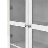 Mobile vetrina luminoso 2 ante 88x36x202h cm bianco - Wutip