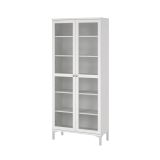 Mobile vetrina luminoso 2 ante 88x36x202h cm bianco - Wutip