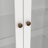 Mobile vetrina vintage 2 ante 96x41x200h cm bianco - Honore