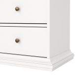 Mobile vetrina vintage 2 ante 96x41x200h cm bianco - Honore