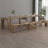 Panca allungabile acero 290x25x45h cm - Yutu