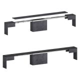 Panca allungabile ardesia 290x25x45h cm - Quedan