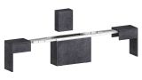Panca allungabile ardesia 290x25x45h cm - Quedan