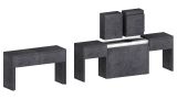 Panca allungabile ardesia 290x25x45h cm - Quedan