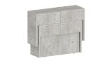 Panca allungabile cemento 290x25x45h cm - Quedan