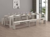 Panca allungabile cemento 290x25x45h cm - Quedan