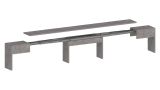 Panca allungabile grigia 290x25x45h cm - Quedan