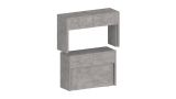 Panca allungabile grigia 290x25x45h cm - Quedan