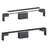 Panca ardesia estensibile 290x25x45h cm - Yutu
