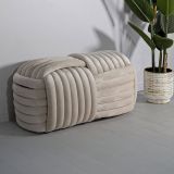 Panca design crema 90x45x45h cm - Calcea
