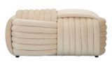 Panca design crema 90x45x45h cm - Calcea