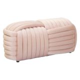 Panca design rosa 90x45x45h cm - Calcea