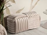 Panca design rosa 90x45x45h cm - Calcea