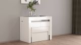 Panca estensibile bianca lucida 290x25x45h cm - Quedan