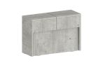 Panca estensibile cemento 290x25x45h cm - Yutu