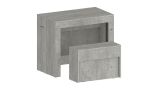 Panca estensibile cemento 290x25x45h cm - Yutu