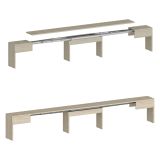 Panca estensibile olmo 290x25x45h cm - Quedan
