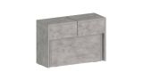 Panca grigia allungabile 290x25x45h cm - Yutu