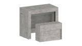 Panca grigia allungabile 290x25x45h cm - Yutu