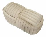 Panca Marokopa, Panchina multiuso, Seduta per ospiti, Cassapanca multifunzione, 90x45 h45 cm, Crema