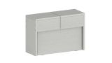 Panca moderna estensibile bianca 290x25x45h cm - Yutu