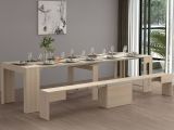 Panca olmo estensibile 290x25x45h cm - Yutu
