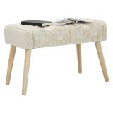 Panca piccola bianca 66x34x42h cm - Art