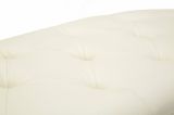 Panca shabby bianca e oro 120x40x43h cm - Golfo