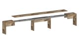 Panca Torquato, Set di 2 sedute per tavolo da pranzo, Panche allungabili, 290x25h45 cm, Acero