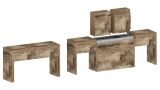 Panca Torquato, Set di 2 sedute per tavolo da pranzo, Panche allungabili, 290x25h45 cm, Acero
