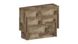 Panca Torquato, Set di 2 sedute per tavolo da pranzo, Panche allungabili, 290x25h45 cm, Acero