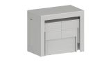 Panca Torquato, Set di 2 sedute per tavolo da pranzo, Panche allungabili, 290x25h45 cm, Bianco