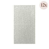 Pannello Decorativo Bianco Alabastro set da 12, Facile da Tagliare, Facile da Installare Texture Realistica 60x2.5 cm, - Torriana