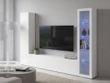 Parete attrezzata 3 ante 260cm bianca lucida - Felicina