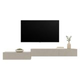 Parete Attrezzata Beige Modulabile 3 Ripiani, Apertura Battente - Gavala