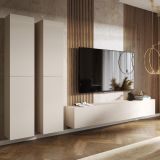 Parete Attrezzata Beige Modulabile 6 Ripiani, Apertura Battente - Haba