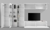 Parete Attrezzata Bianco 20 Ripiani Modulabile 320x30x180h cm, 19 Vani - Bellino