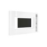 Parete Attrezzata Bianco 8 Ripiani Modulabile 260x30x180h cm, 14 Vani - Alatri