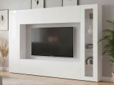 Parete Attrezzata Bianco 8 Ripiani Modulabile 260x30x180h cm, 14 Vani - Alatri