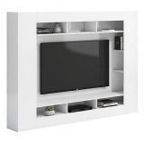 Parete Attrezzata Bianco Lucido 7 Ripiani Cassetti 216x30.4x158.6h cm, - Sadali