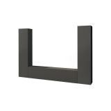 Parete attrezzata Giordano, Set salotto porta TV a 3 ante, Mobile soggiorno multiuso, 100% Made in Italy, cm 260x30h180, Antracite