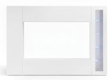 Parete attrezzata Luigi, Set salotto porta TV a 4 ante, Mobile soggiorno multiuso, 100% Made in Italy, cm 260x30h180, Bianco lucido, con luce LED blu ed una vetrina