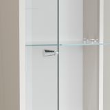 Parete Attrezzata Marrone Acero Beige Cashmere 8 Ripiani 5 Ante 245x40x191.2h cm, Apertura Battente - Galatina