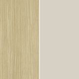 Parete Attrezzata Marrone Acero Beige Cashmere 8 Ripiani 5 Ante 245x40x191.2h cm, Apertura Battente - Galatina