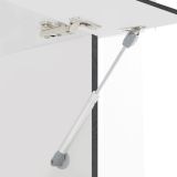 Parete Attrezzata Marrone Acero Grigio Ardesia 8 Ripiani 5 Ante 245x40x191.2h cm, Apertura Battente - Galatina