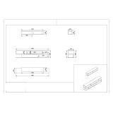 Parete Attrezzata Marrone Noce Bianco Modulabile 4 Ripiani, 2 Ante - Vernole