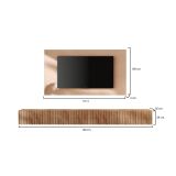 Parete Attrezzata Marrone Pero Bianco Crema Modulabile Apertura Standard, set Componibile Made in Italy - Buti